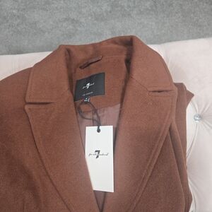 7 For All Mankind Rust Trench Coat